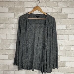 J. Jill Marled Gray Open Cardigan Size L